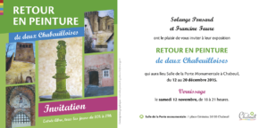 Invitation exposition peinture chabeuil drome